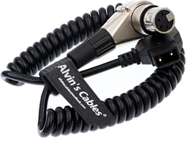 Alvins Cables XLR 4 pines hembra ángulo recto cable de_1