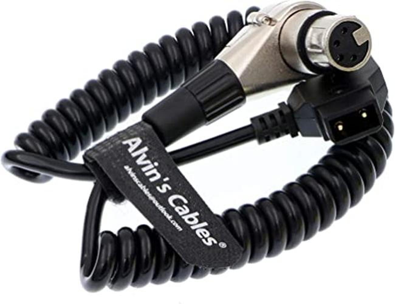 Alvins Cables XLR 4 pines hembra ángulo recto cable de