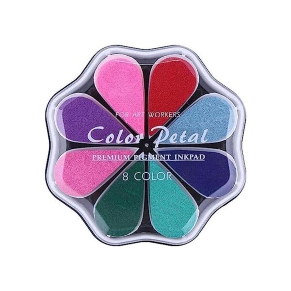 Almohadillas de tinta de pétalos para sellos de goma