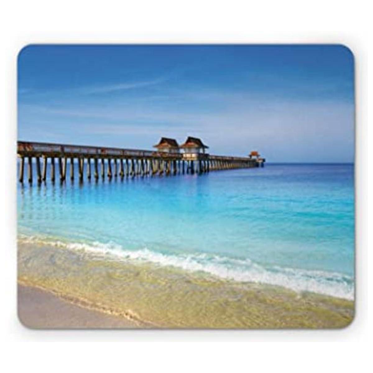 Ambesonne Dock Mouse Pad de ratón de Naples Pier Paradise
