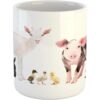 Ambesonne Taza de animales de granja estudio de criaturas_1