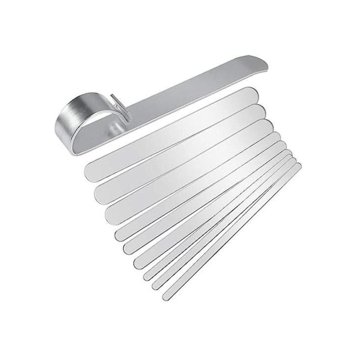 Amytalk Juego de 9 pulseras de acero inoxidable en