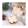 Amosfun 20 piezas de adornos de madera con forma de_6