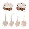 Amosfun 20 piezas de adornos de madera con forma de_1