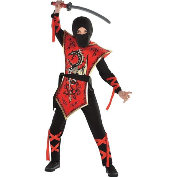 Amscan Disfraz de asesino de Ninja para niños extra_1
