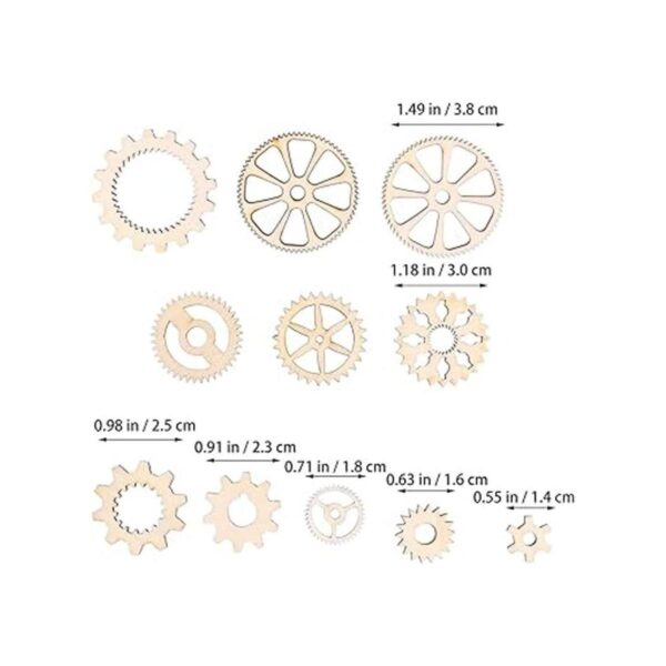 Amosfun Botones de madera para manualidades 50 unidades