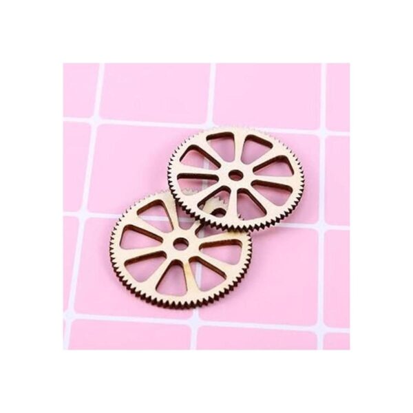 Amosfun Botones de madera para manualidades 50 unidades