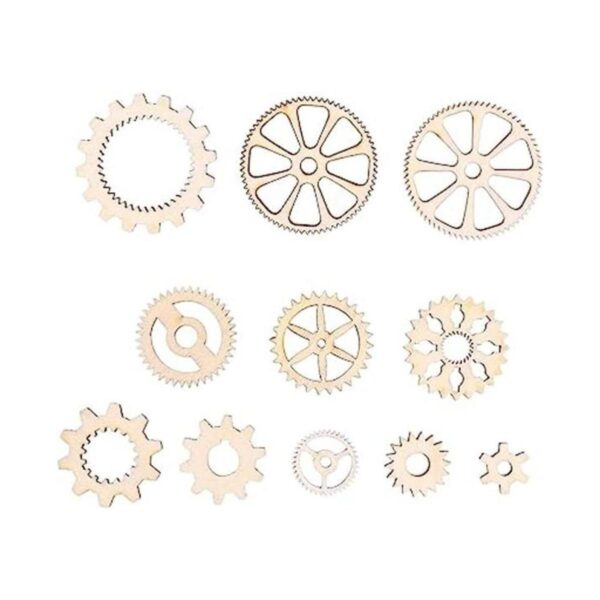 Amosfun Botones de madera para manualidades 50 unidades