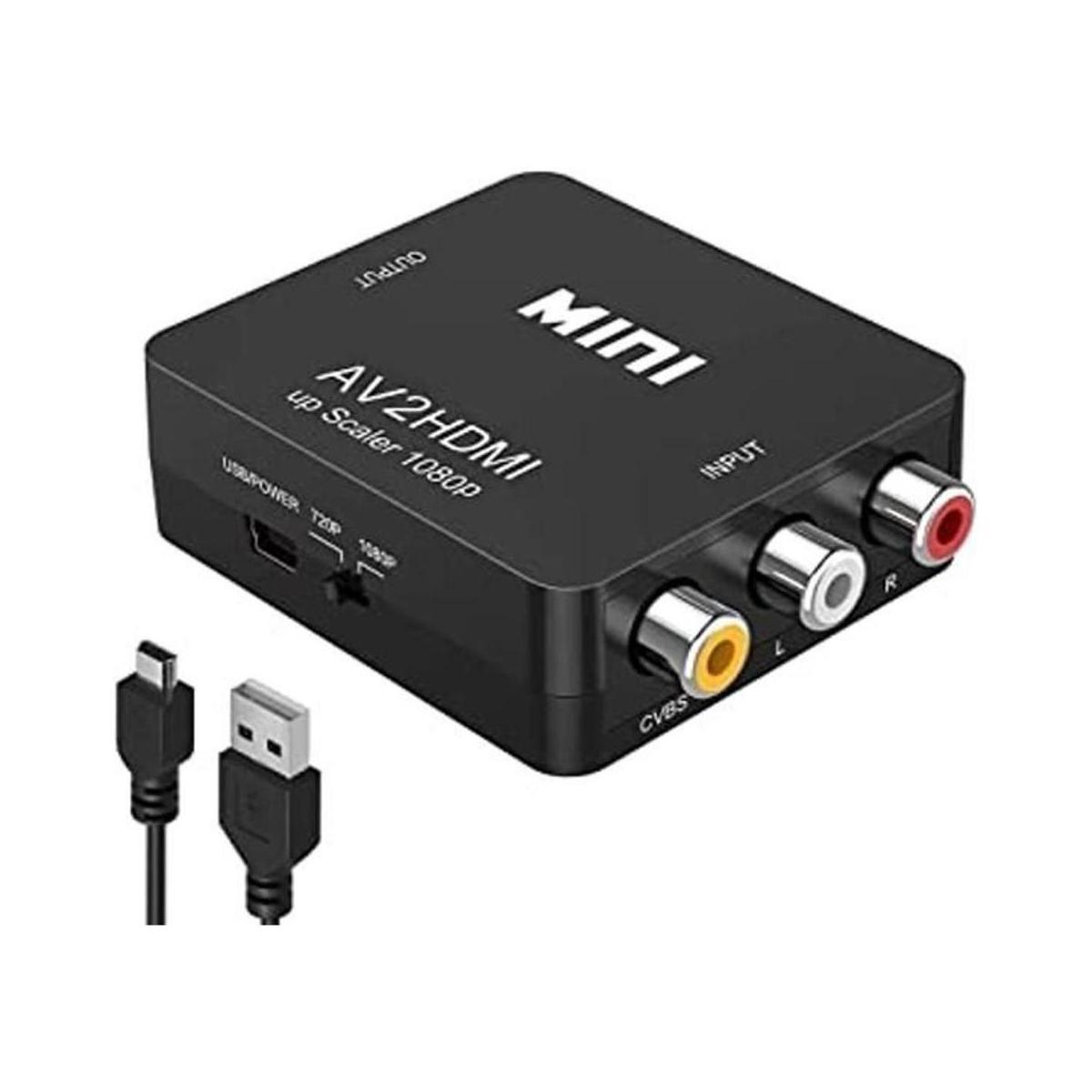 Amtake Convertidor RCA a HDMI adaptador de convertidor