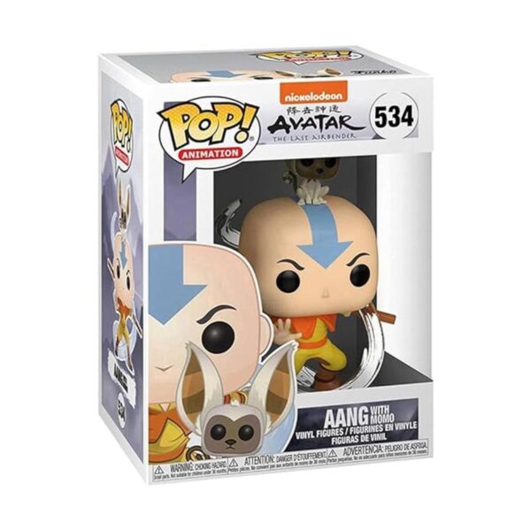 Animación Avatar Aang con Momo_2