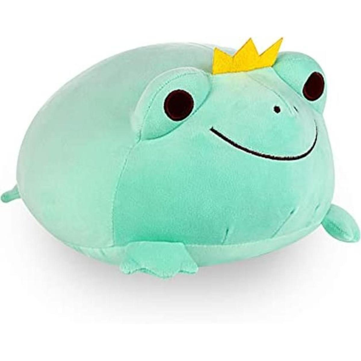 Animal de peluche de rana súper suave linda almohada de
