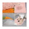 Ankah Alfombra de baño bonita para ducha de lujo de alta