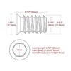 Anwenk Paquete de tornillos para muebles 40 unidades de_2