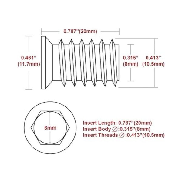 Anwenk Paquete de tornillos para muebles 40 unidades de_2