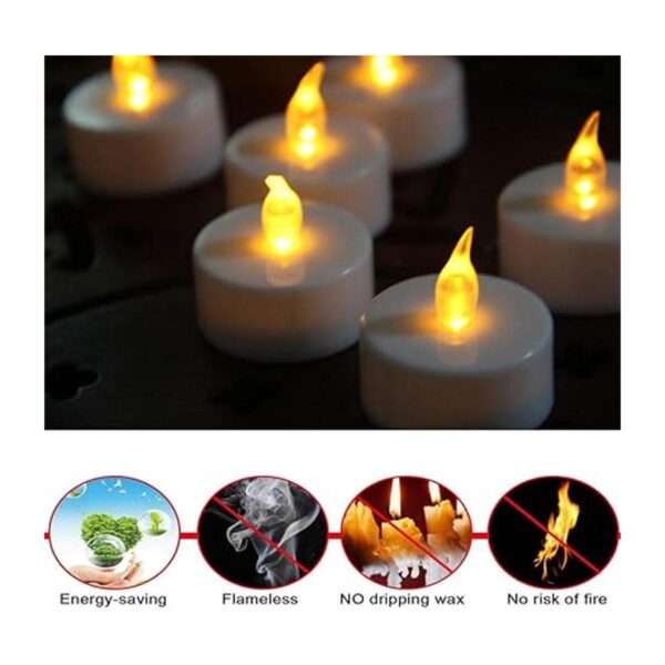 Anziner Luces de té paquete de 50 velas LED sin llama_2