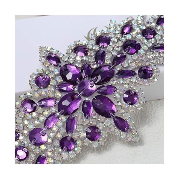 Aplique de diamantes de imitación para vestido de novia y_2