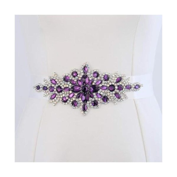 Aplique de diamantes de imitación para vestido de novia y_5
