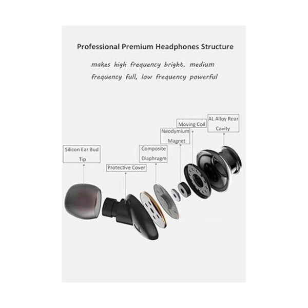 ApexOne Auriculares intrauditivos de metal con cable con_2