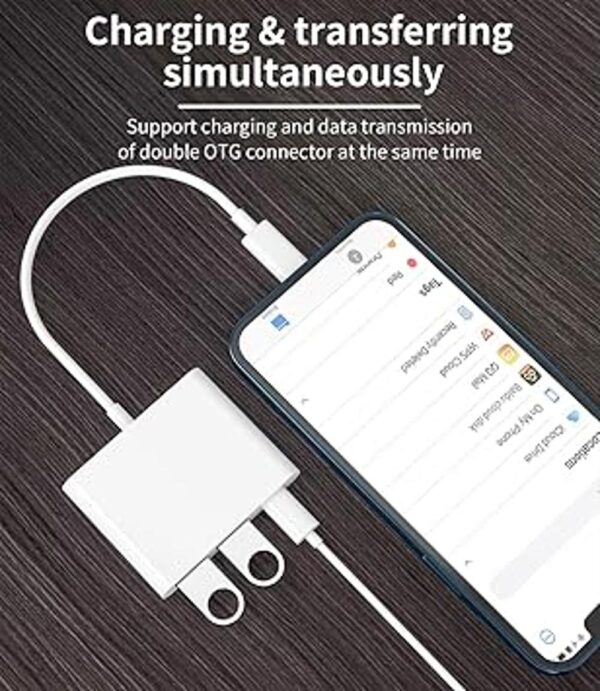 Apple Certified Lightning macho a USB hembra adaptador OTG_3