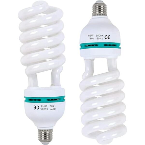 Aqirui 2 bombillas de 85 W 5500 K CFL de luz diurna en_1