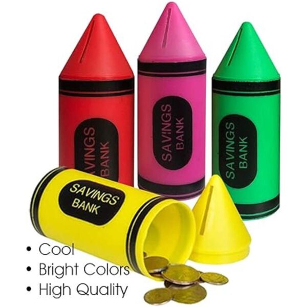 ArtCreativity Crayon Juego de 12 monedas para niños