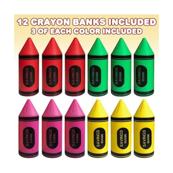 ArtCreativity Crayon Juego de 12 monedas para niños