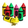 ArtCreativity Crayon Juego de 12 monedas para niños