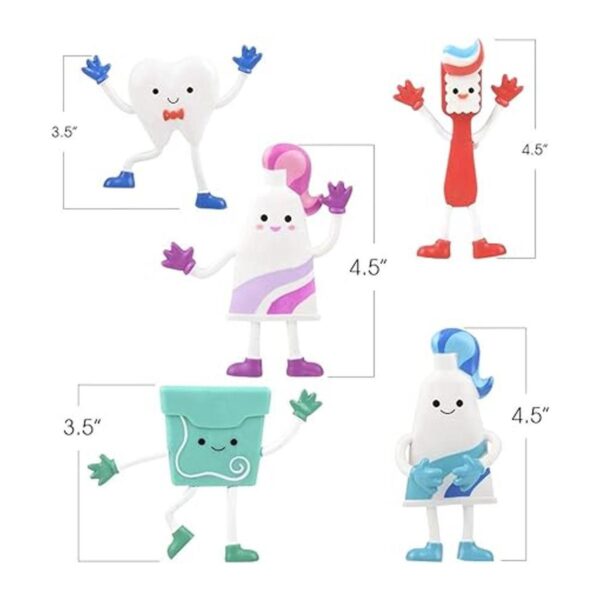 ArtCreativity Dental Bendable Surtido juego de 5 figuras_3
