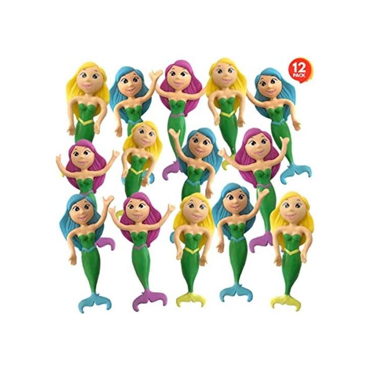 ArtCreativity Figuras de sirena doblables juego de 12