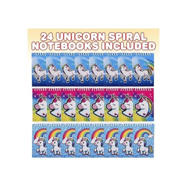 ArtCreativity Mini cuaderno espiral de unicornio paquete_2