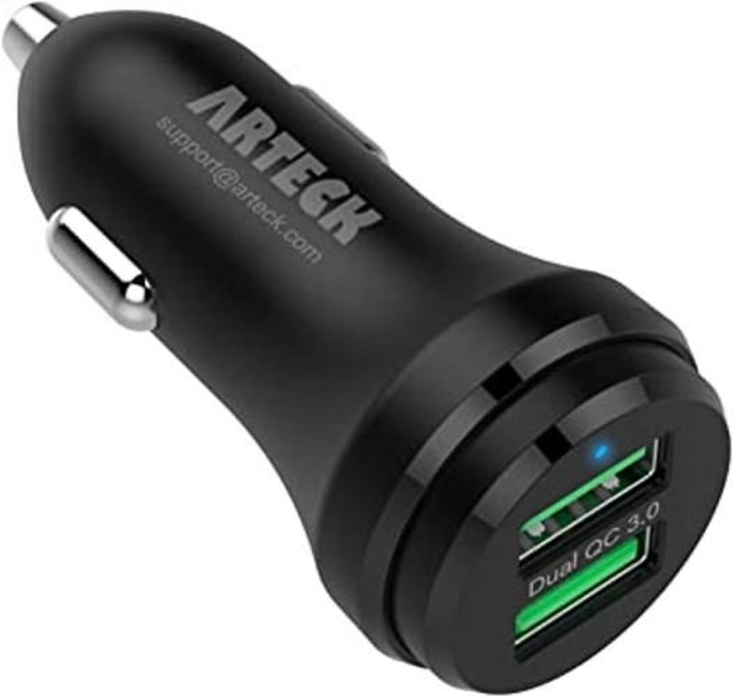 Arteck Cargador de coche adaptador de puerto USB de