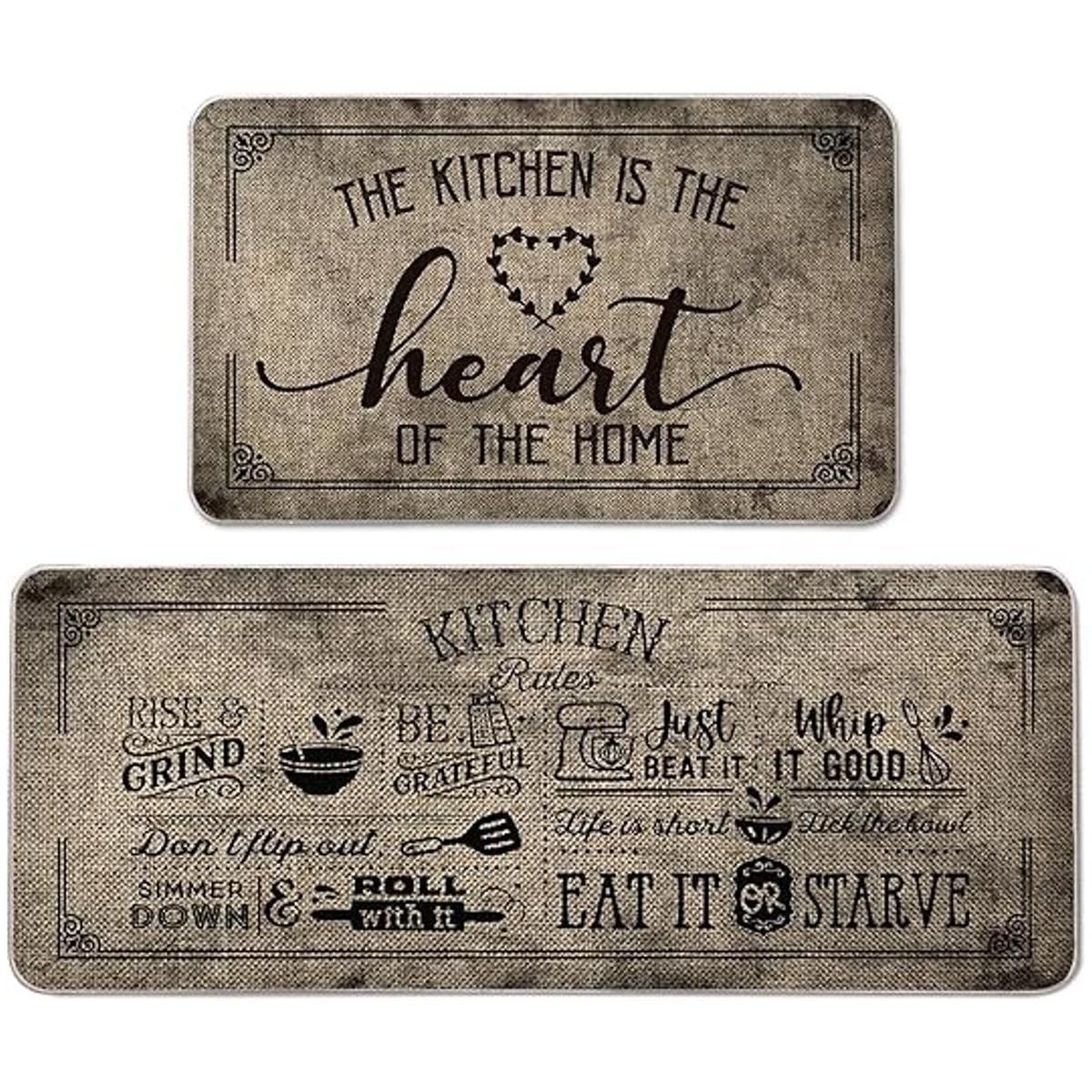 Artoid Mode Kitchen Quotes Juego de 2 alfombrillas de