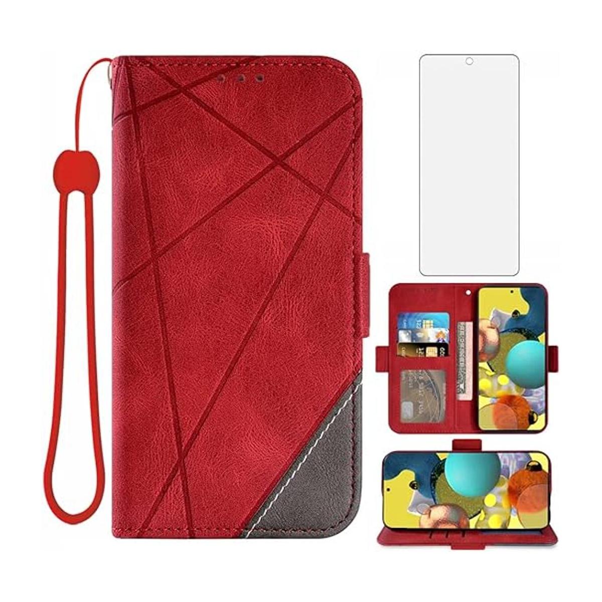 Asuwish Funda de piel para Samsung A51 5G y Galaxy A51 5G