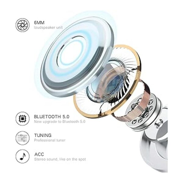 Auriculares inalámbricos rosados auriculares Bluetooth_3