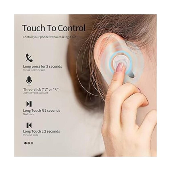 Auriculares inalámbricos rosados auriculares Bluetooth_5