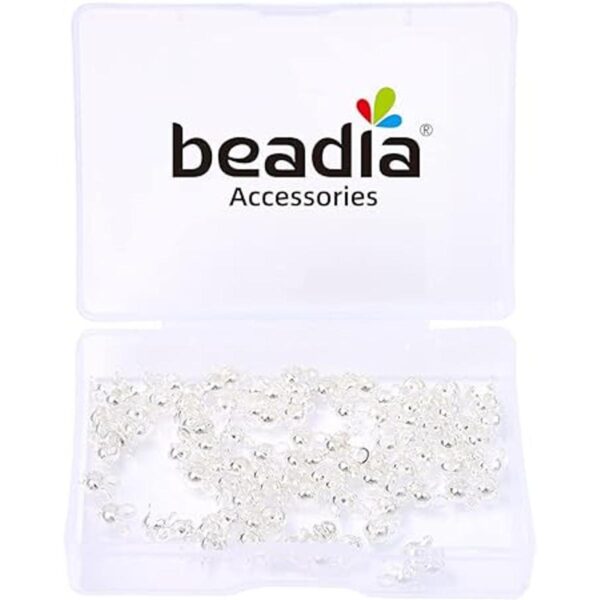 BEADIA Tapas de extremo chapadas en plata que no se_4