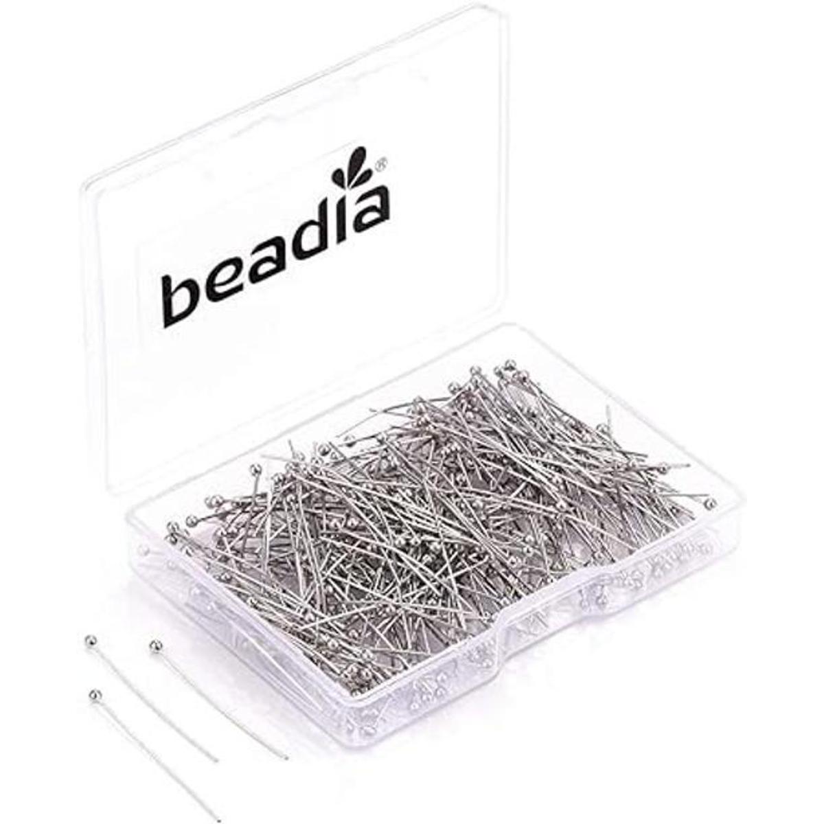 BEADIA Alfileres de cabeza de bola