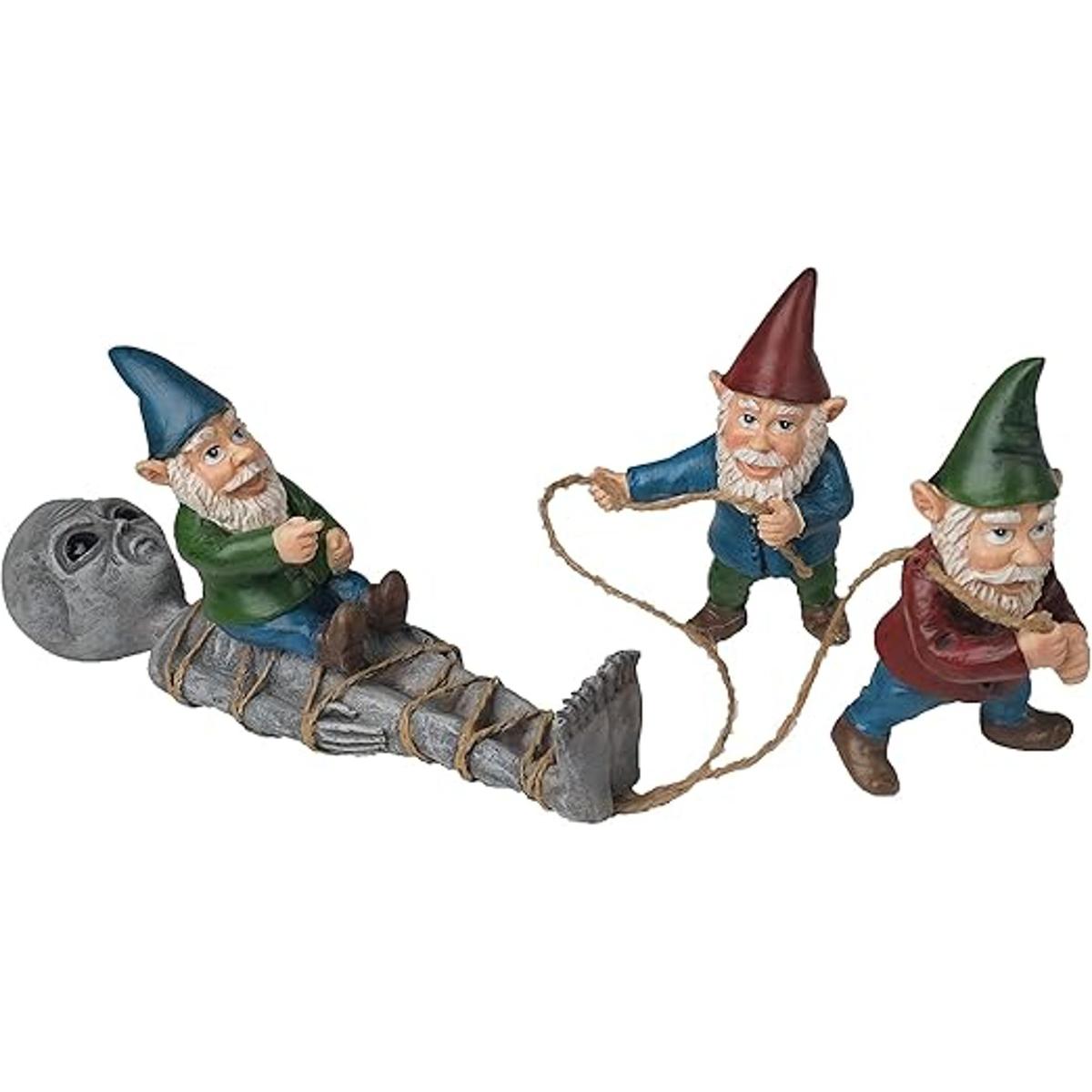 BELLA HAUS DESIGN The Great Alien Gnome Masacre Estatua