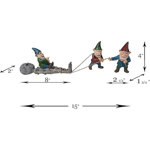 BELLA HAUS DESIGN The Great Alien Gnome Masacre Estatua