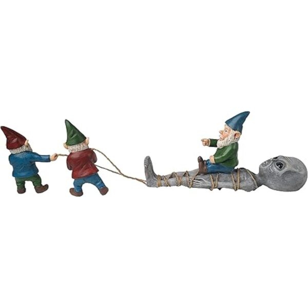 BELLA HAUS DESIGN The Great Alien Gnome Masacre Estatua