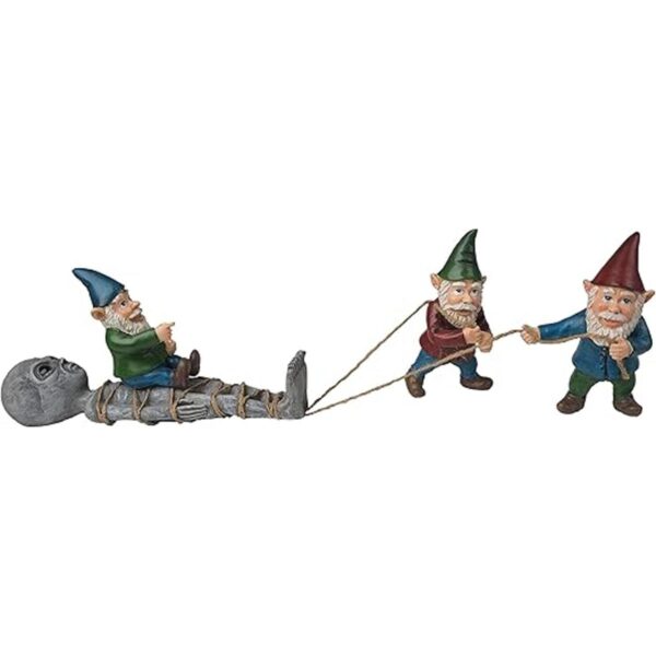 BELLA HAUS DESIGN The Great Alien Gnome Masacre Estatua