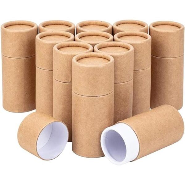 BENECREAT 12 tubos de cartón de papel kraft BurlyWood de
