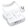BESFAN Regleta de alimentación pequeña con USB C regleta_1