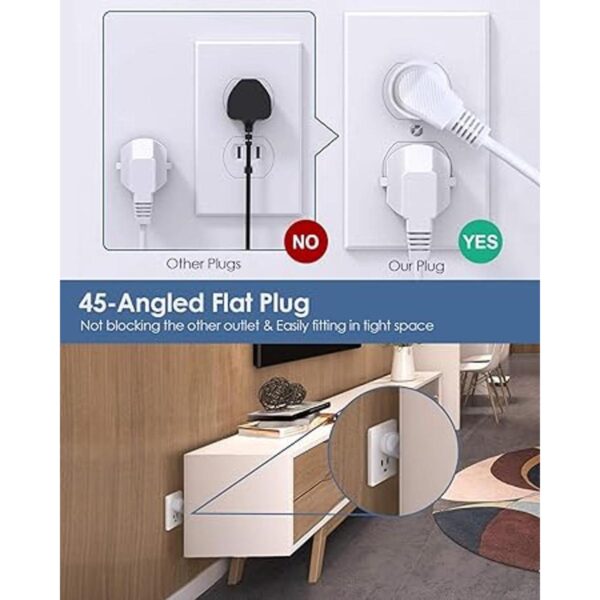 BESFAN Regleta de alimentación pequeña con USB C regleta_6