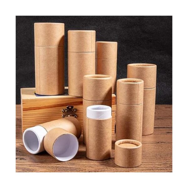 BENECREAT 12 tubos de cartón de papel kraft BurlyWood de