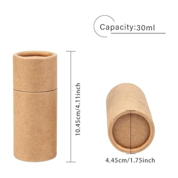 BENECREAT 12 tubos de cartón de papel kraft BurlyWood de