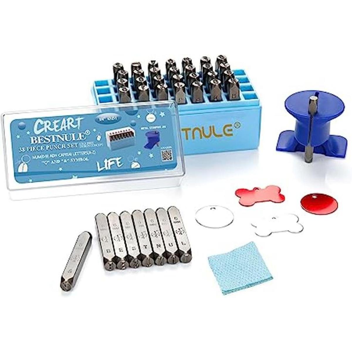 BESTNULE Kit de estampado de metal juego de sellos de