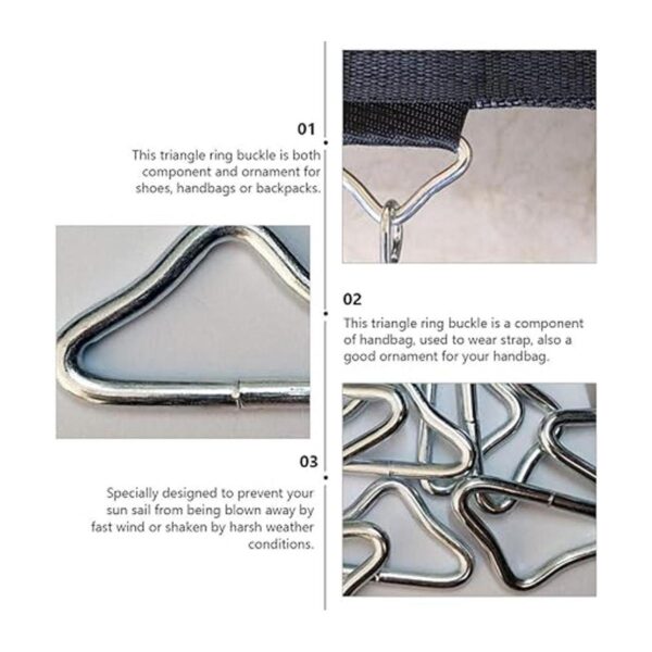 BESPORTBLE 20 piezas de acero inoxidable triangular