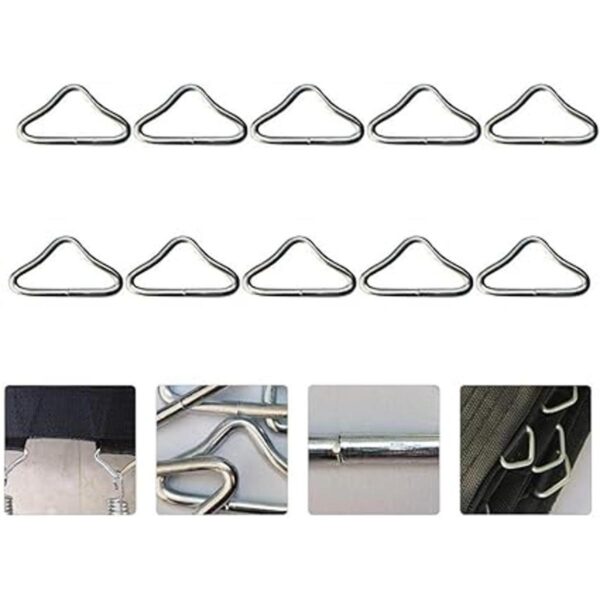 BESPORTBLE 20 piezas de acero inoxidable triangular