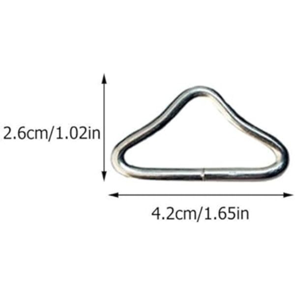 BESPORTBLE 20 piezas de acero inoxidable triangular